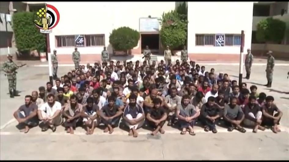 Image taken from the video titled “Confessions of Terrorists Arrested In Sinai,” that was circulated by the army and published by different local media including Al-Ahram YouTube channel. 