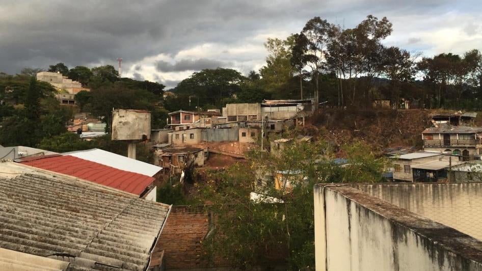 Un vecindario de Tegucigalpa, Honduras. 