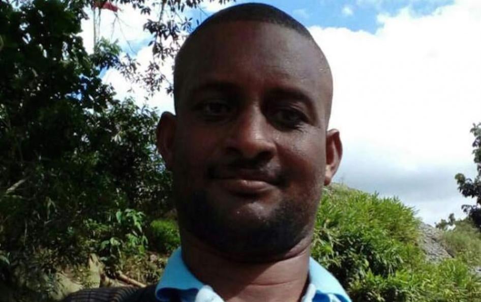 José Jair Cortes, a community leader from the southwestern municipality of Tumaco who was murdered on October 17, 2017. 