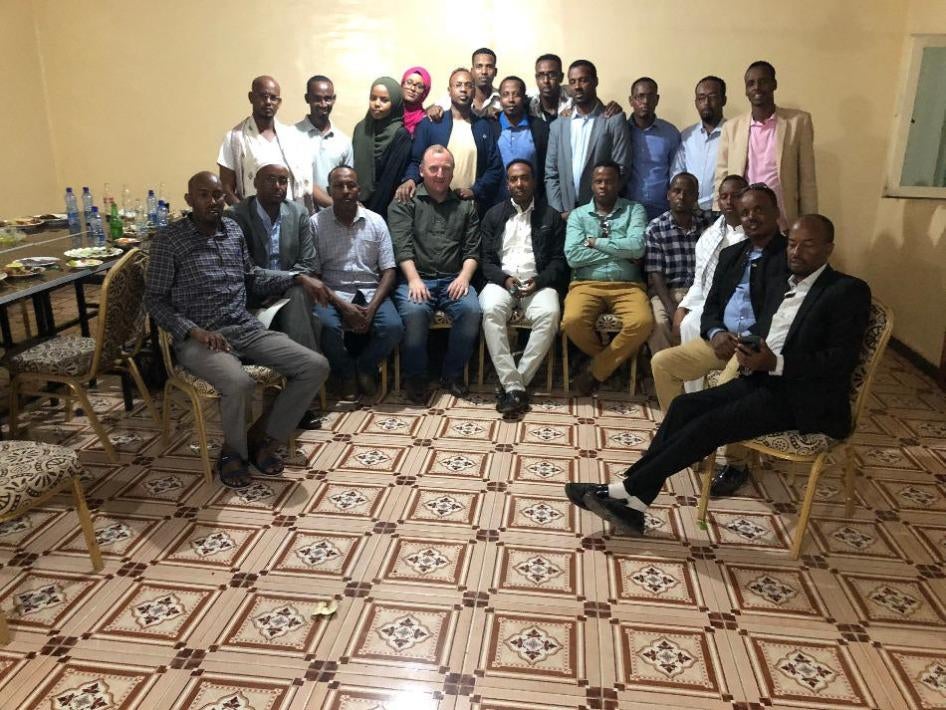 Report author with survivors of Jail Ogaden.