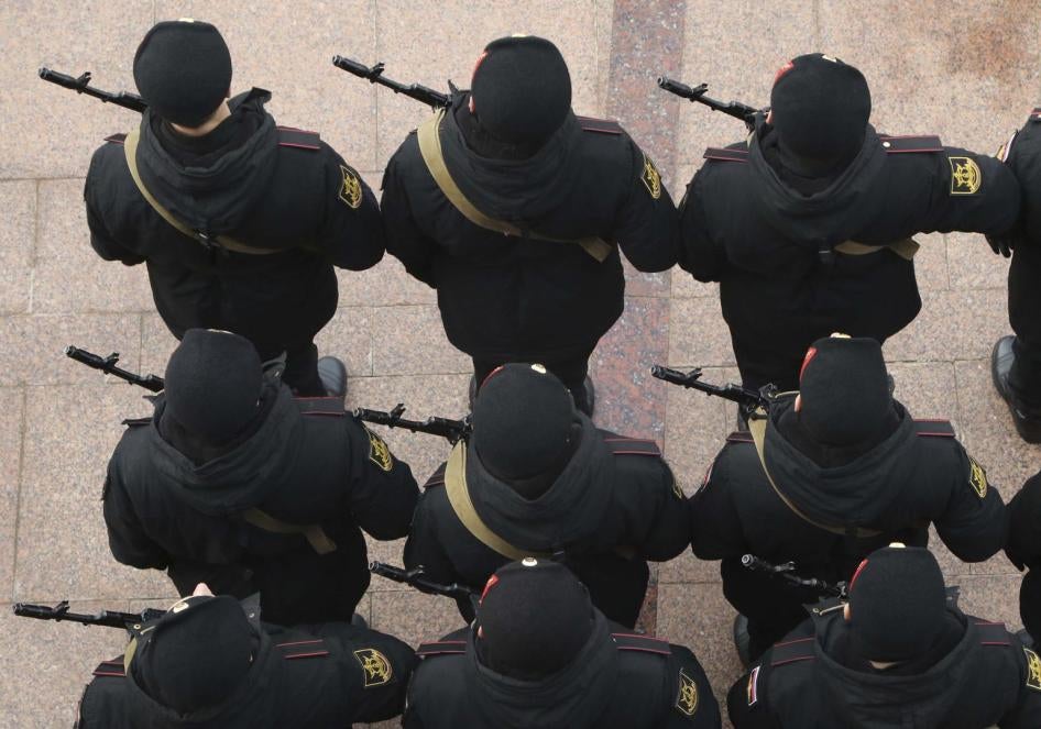 Принятие военной присяги призванными в морскую пехоту. Севастополь, 9 декабря 2017 г.