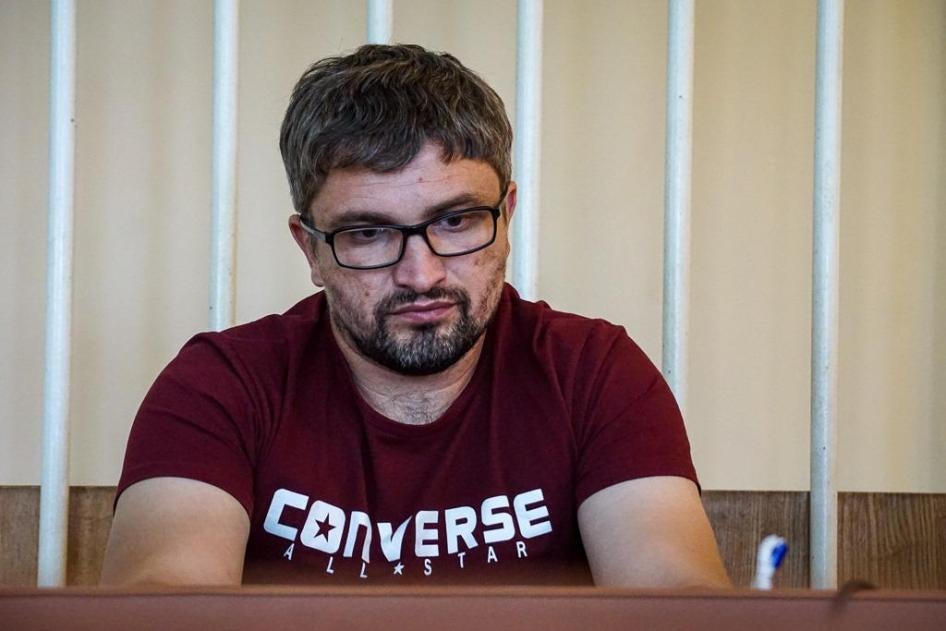 Кримський блоґер та активіст Наріман Мемедемінов під час судового засідання у Ростові-на-Дону (Росія) 2 жовтня 2019 року.