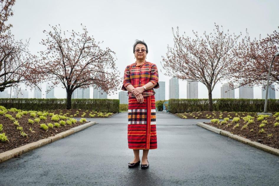 Victoria Tauli-Corpuz, la Rapporteuse spéciale des Nations Unies sur les droits des peuples autochtones, au siège de l’ONU à New York, en avril 2018.