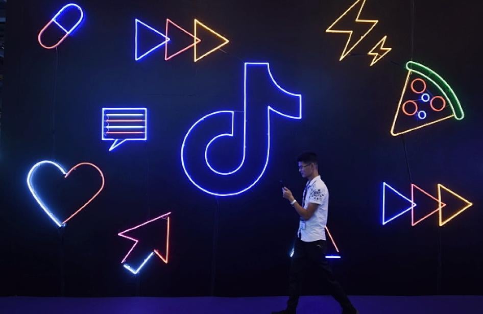 Visitors visit the TikTok booth at the 2019 smart expo in Hangzhou, Zhejiang province, China on October 18, 2019. 