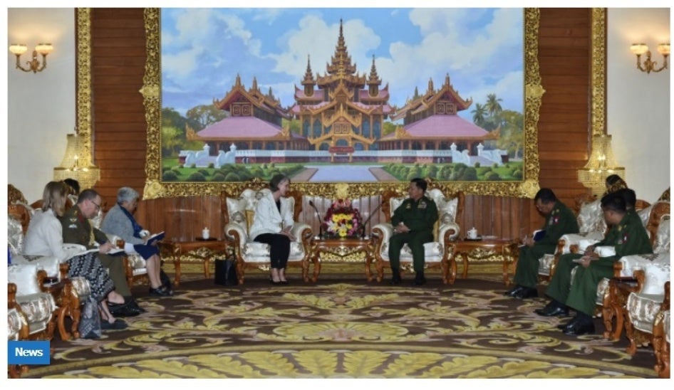 Senior General Min Aung Hlaing receives Ambassador of Australia to Myanmar 