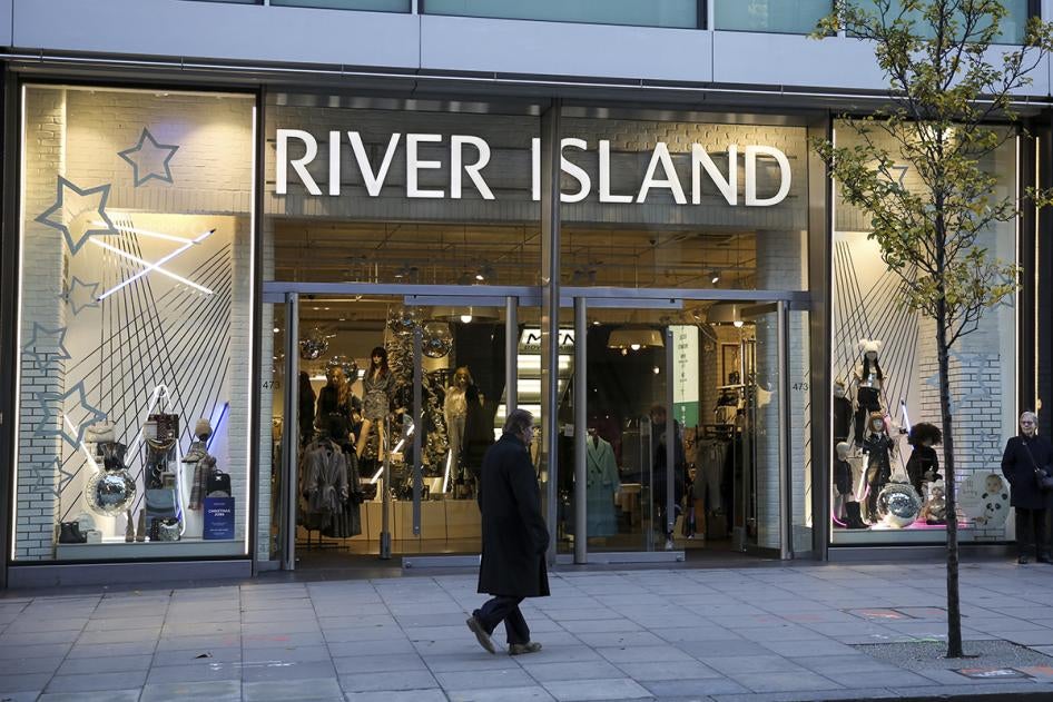 A branch of River Island seen on Oxford Street in London, United Kingdom