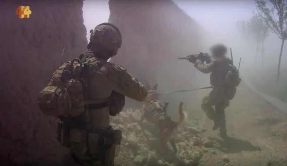 Australian SAS search operation in Uruzgan province, Afghanistan, in May 2012. Screenshot from ABC News, Four Corners, March 16, 2020.