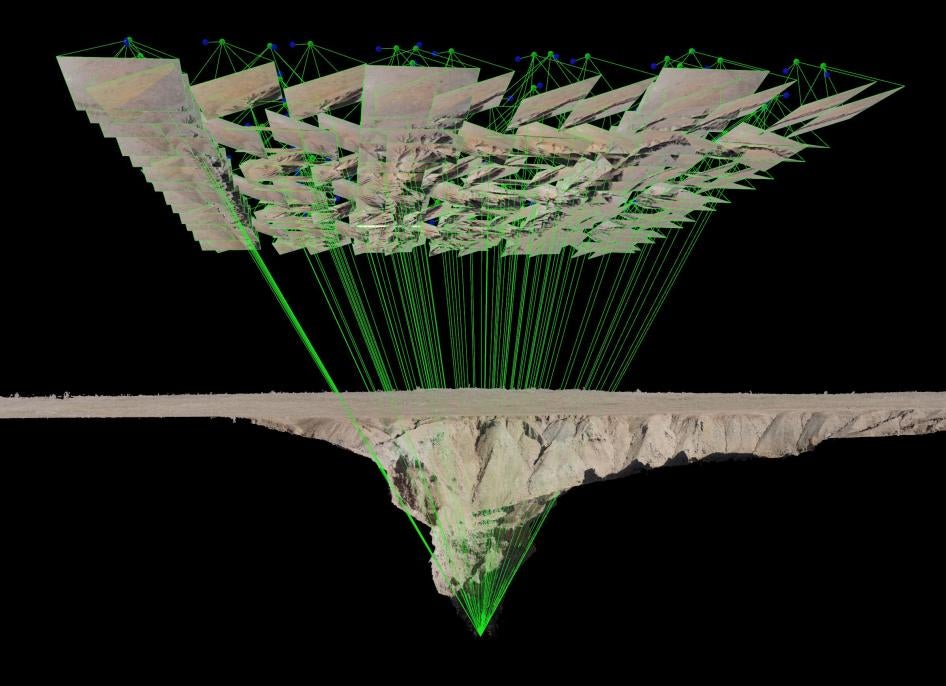 3D model of al-Hota constructed from images collected by the Parrot ANAFI drone in 2018.