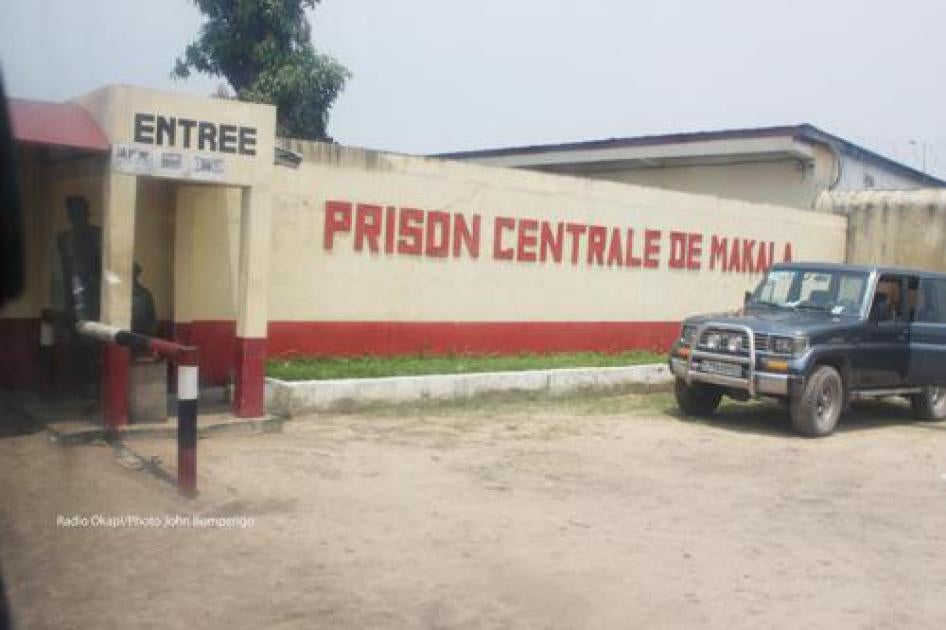 L’entrée principale de Makala, la prison centrale de Kinshasa, en RD Congo.