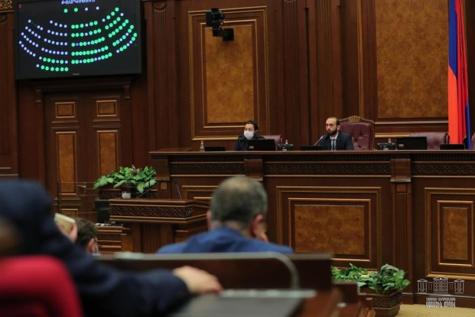 The Parliament of Armenia adopted the bill granting the authorities broad surveillance powers to track coronavirus cases.