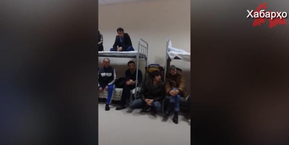 Migrants in Russian migration detention centers.
