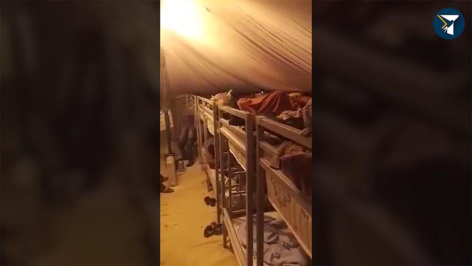 Inside a tent in Turkmenistan where people serve forced quarantine for COVID-19.