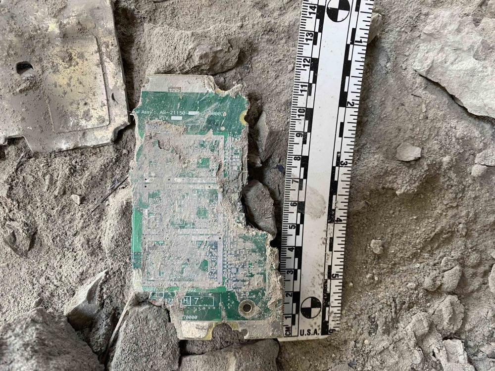 circuit board found at the Ghazanchetsots Cathedral 