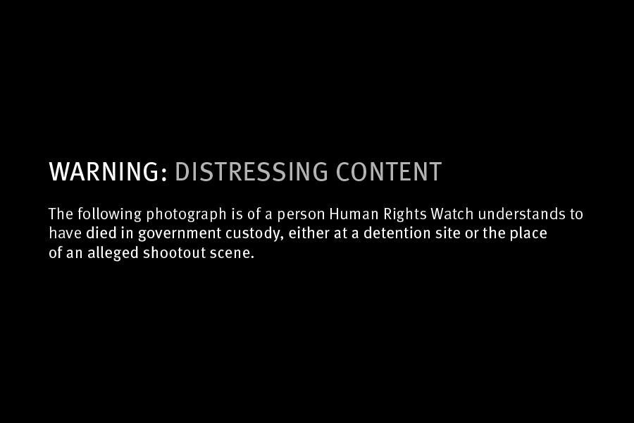 A text graphic that says "Warning: Distressing Content"