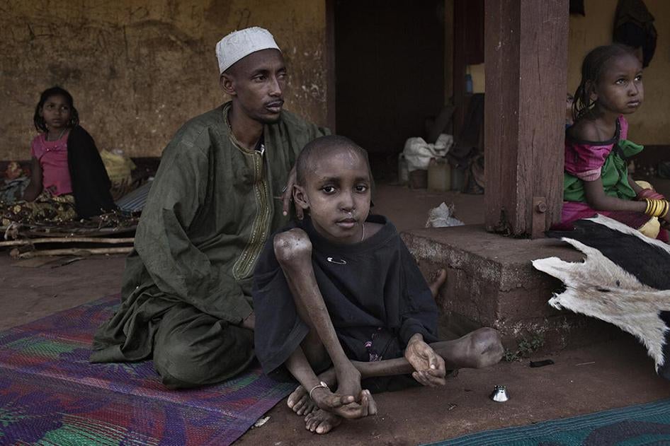 Mamadou, a 14-year-old polio survivor, lives with his family in the Muslim enclave of Yaloke. 
