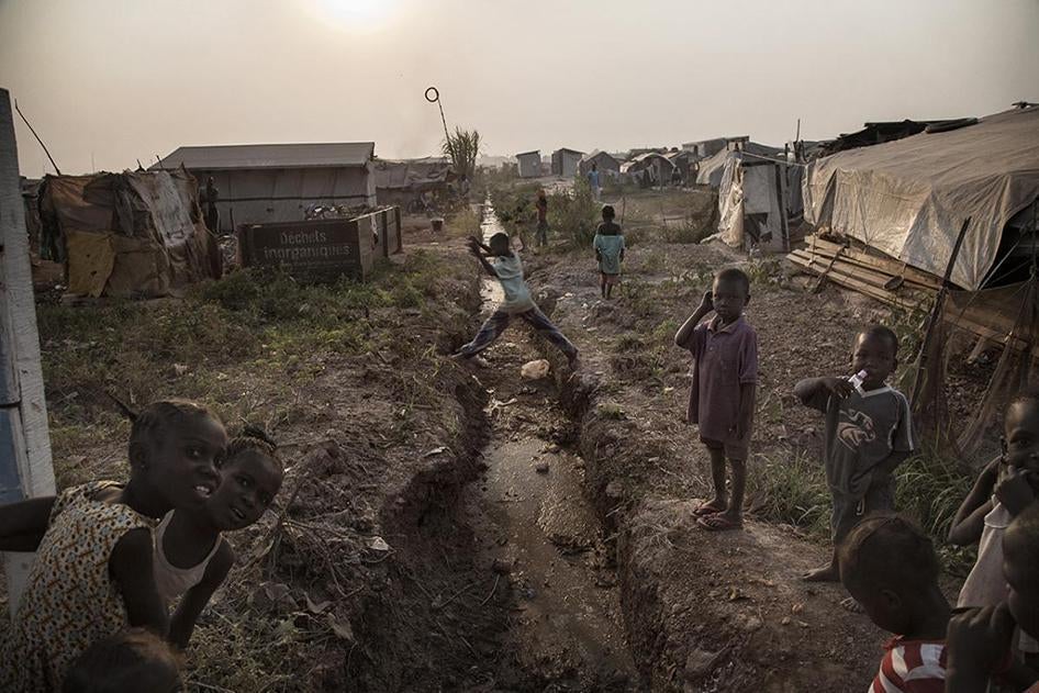 For many people with physical or sensory disabilities, the environment of the M’Poko camp for internally displaced people in Bangui is hard to navigate. The uneven terrain is speckled with holes and open drains.