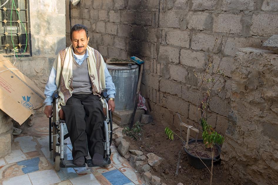 Abd, a 50-year-old man with a physical disability, lives with his family in Sanaa where he runs an organization advocating for the rights of persons with physical disabilities. 