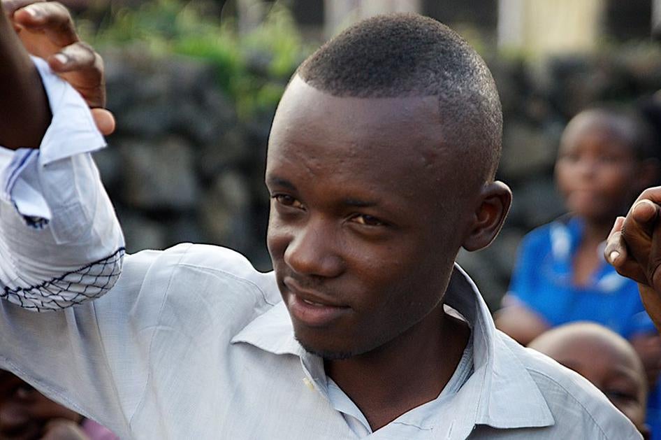 Juvin Kombi. LUCHA youth activist arrested during a peaceful demonstration in Goma on November 28. 
