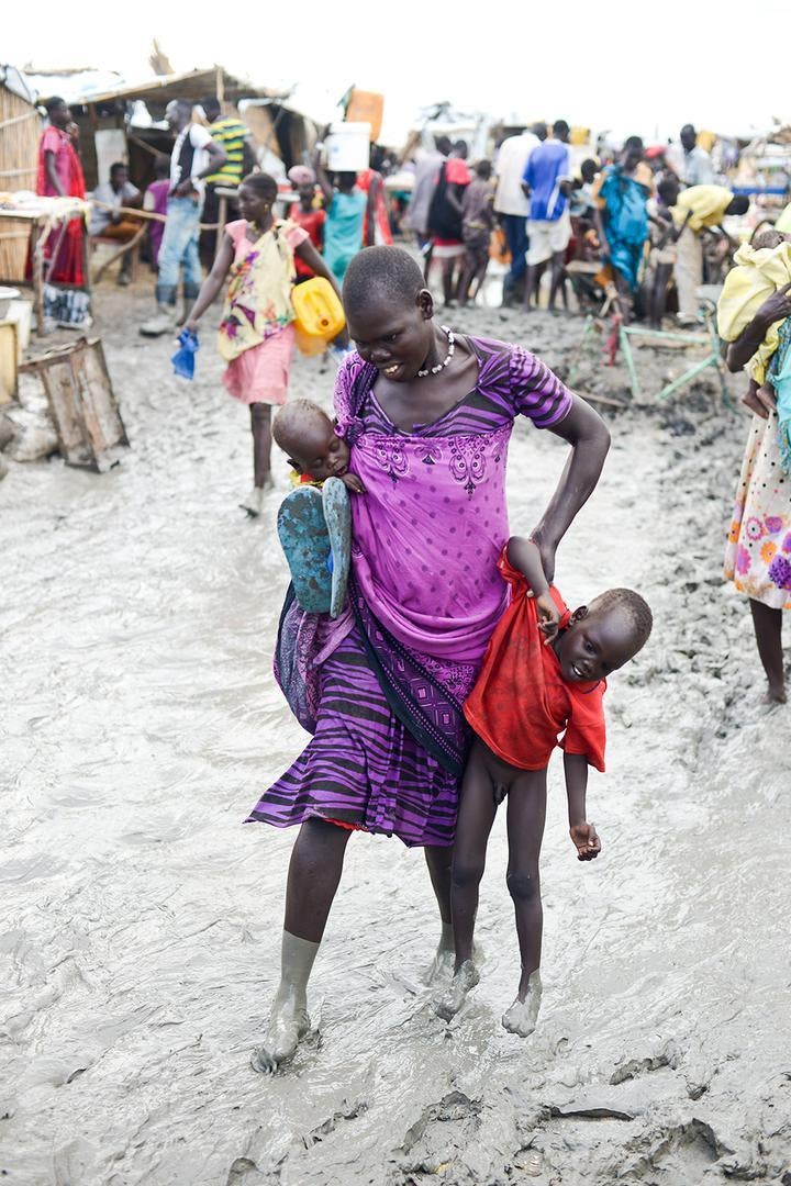 Already harsh living conditions at the overcrowded UNMISS camp near Bentiu became even more difficult in late June 2015 during the rainy season with several inhabitants facing health problems, including malaria. 