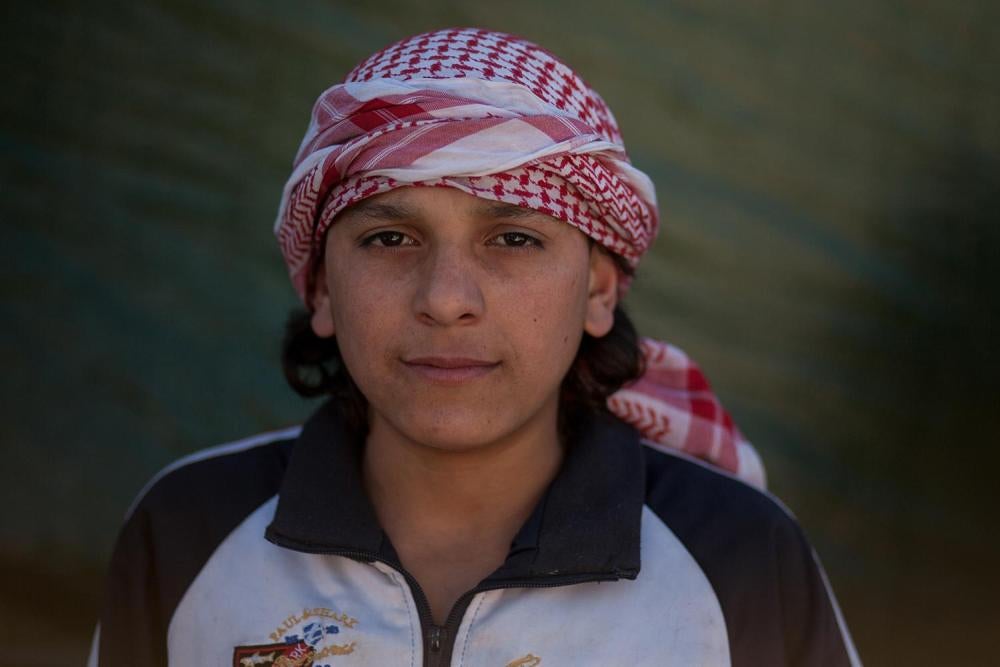 فهد (15 عاما)، طفل سوري، غير مسجل في المدرسة، ويعمل في قطاع البناء في سهل البقاع.