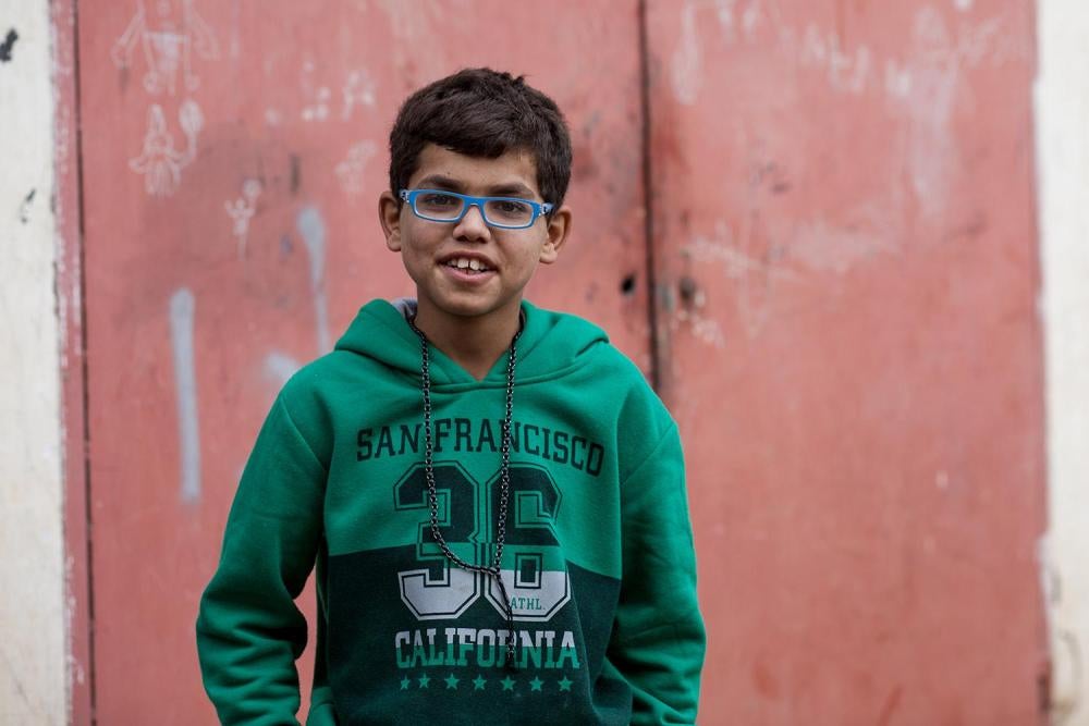 Yousef, 11, originally from the outskirts of Damascus, has never gone to school in Lebanon. Instead, he has worked for the past three years cleaning in a pastry shop and selling gum on the street to support his family. Yousef says he has been beaten up an