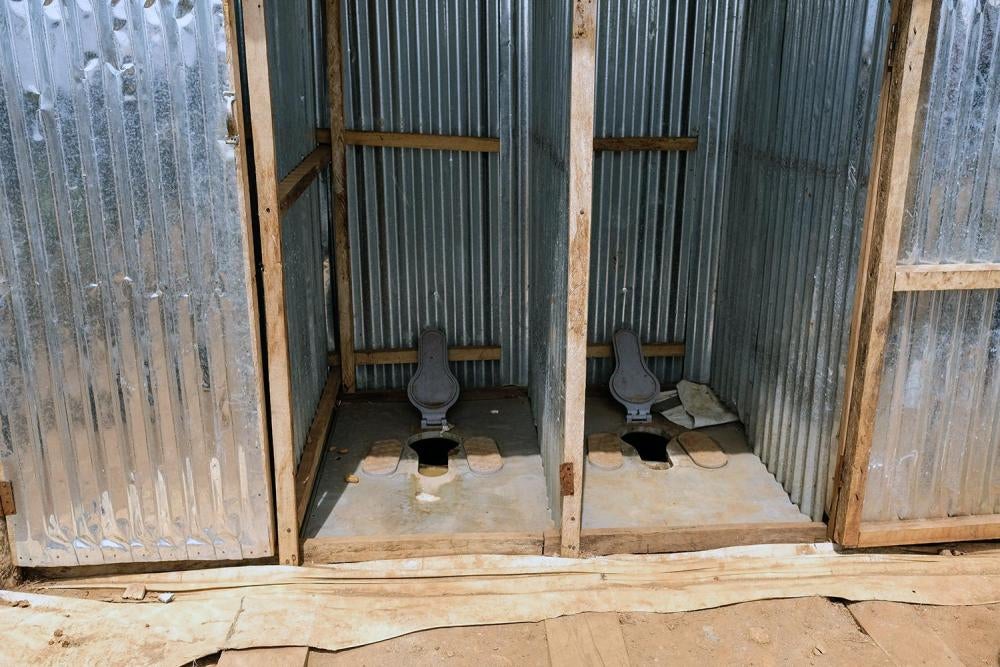 Latrines without seats or hand rails are difficult to access for people with physical disabilities, who sometimes have to crawl their way into the latrines, which can be filthy.