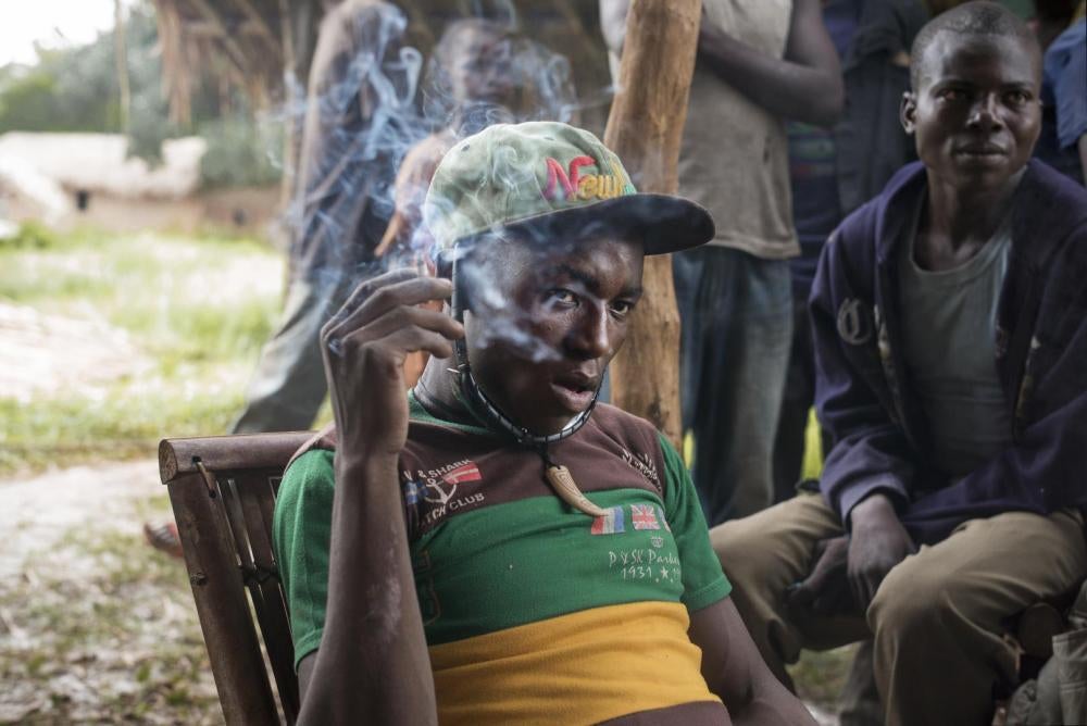 Franco Yagbegue, alias « Pelé », un commandant anti-balaka de Blakajda, en République centrafricaine. Des témoins ont indiqué qu’il avait conduit plusieurs attaques le long de la route Kaga-Bandoro–Mbrès en 2015, notamment contre le village de Kako. 