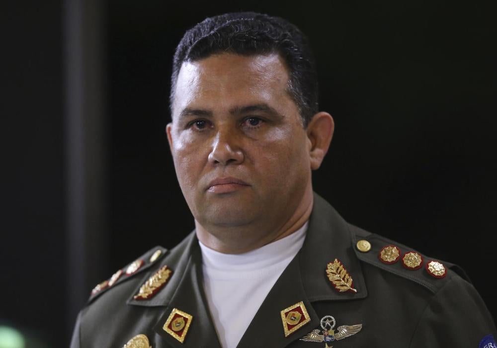 Mayor General Gustavo González López, director del Servicio Bolivariano de Inteligencia Nacional, institución que está implicada en detenciones arbitrarias y abusos contra detenidos, y acusada de no poner en libertad a detenidos que cuentan con una boleta