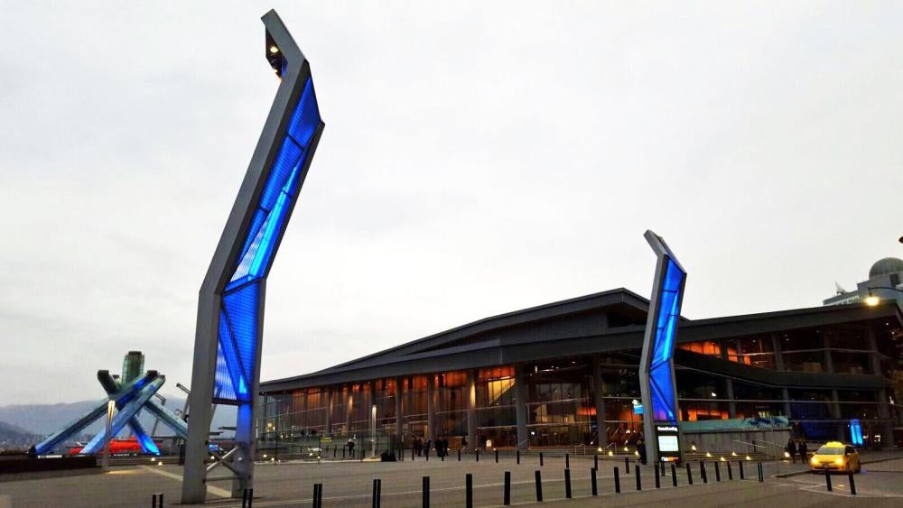 District market and Olympic Cauldron