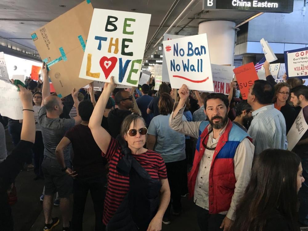 HRW staff at LAX