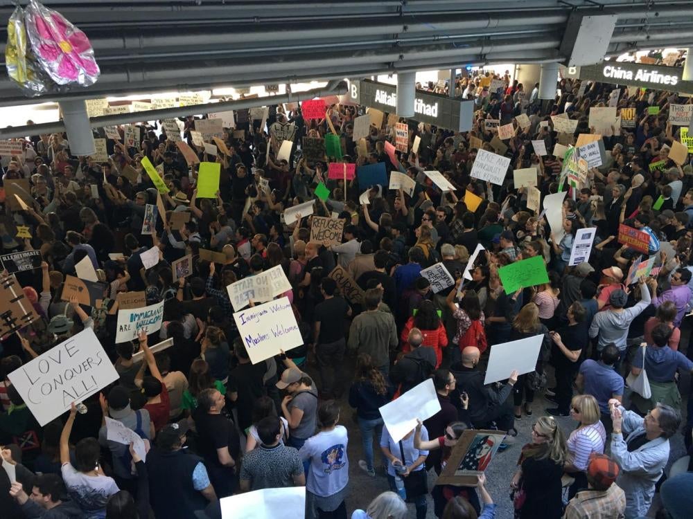 HRW staff at LAX
