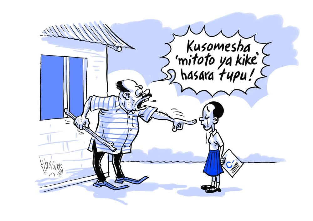 Cartoon for Tanzania Education Report 