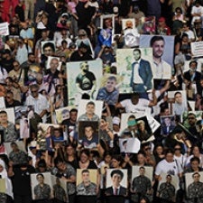 Collage of individuals lost in Beirut explosion. 
