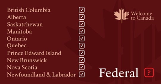 List of Canadian provinces. 