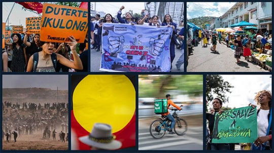 Collage of human rights wins.