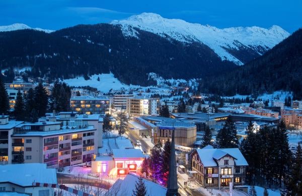 January 14, 2023   A general view shows Davos Congress Centre, the venue of the World Economic Forum (WEF) 2023, in the Alpine resort of Davos, Switzerland, January 14, 2023. REUTERS/Arnd Wiegmann