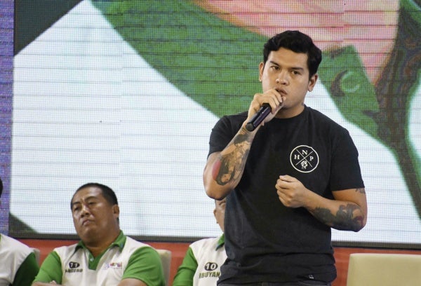 Sebastian Duterte, currently the mayor of Davao City, delivers a speech at a campaign rally in Davao City, the  hometown of his father, then-President Rodrigo Duterte, May 10, 2019.