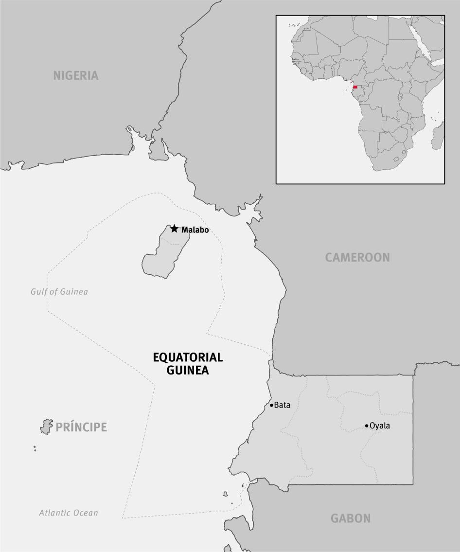 Map of Equatorial Guinea 