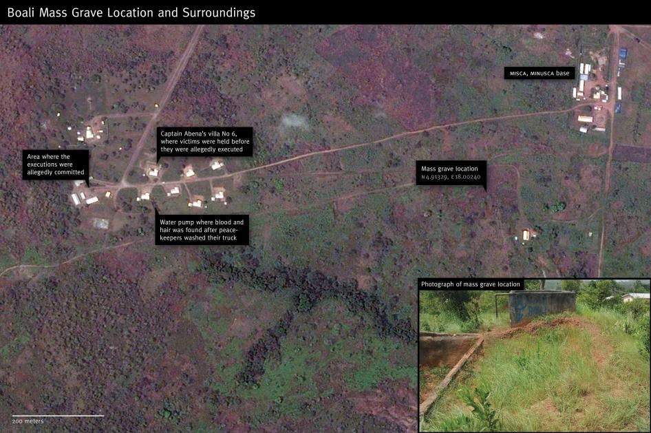 Boali Mass Grave Location and Surroundings