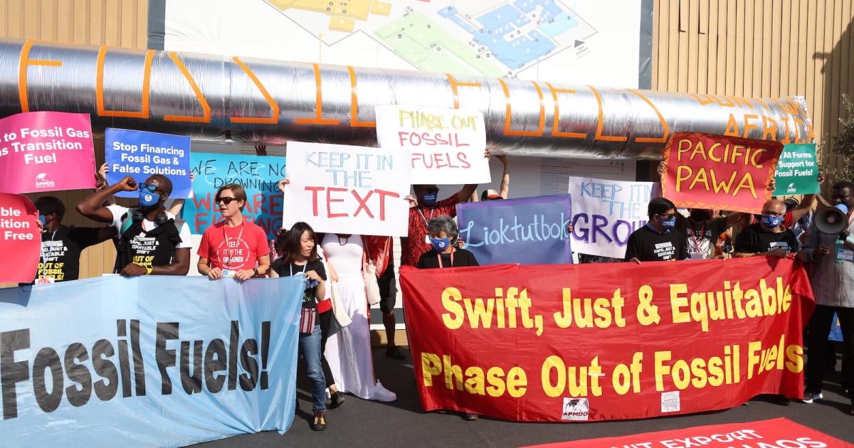 Governments Should Commit to Fossil Fuel Phase Out at COP27