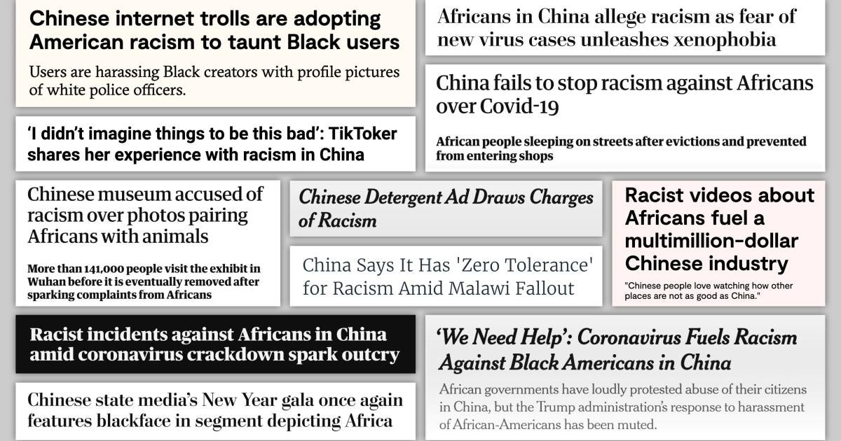 China: Lucha contra el racismo hacia los negros en las redes sociales