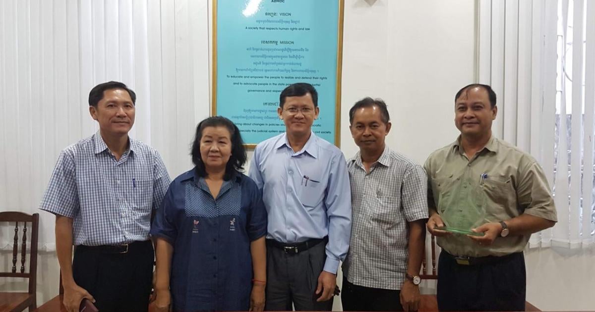 Cambodia: Drop Fabricated Charges Against 'ADHOC 5' | Human Rights Watch