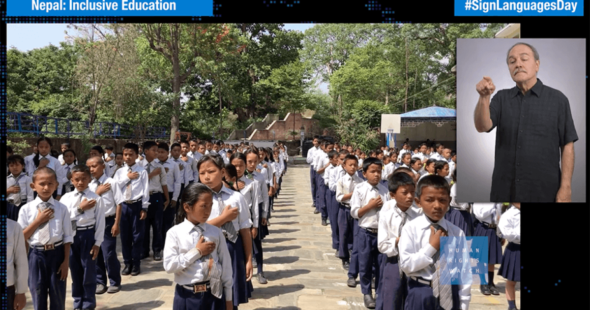 Nepali School Teacher Sex - Nepal: Barriers to Inclusive Education | Human Rights Watch