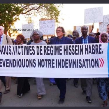Habre's victims, their lawyers and supporters demonstrate for reparations