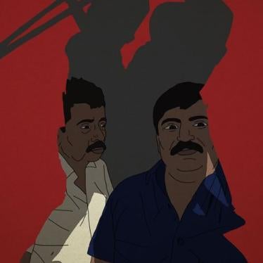 'The custodial death of Jayaraj and Bennix (Fenix), 2020', an illustration by artist Siddhesh Gautam.
