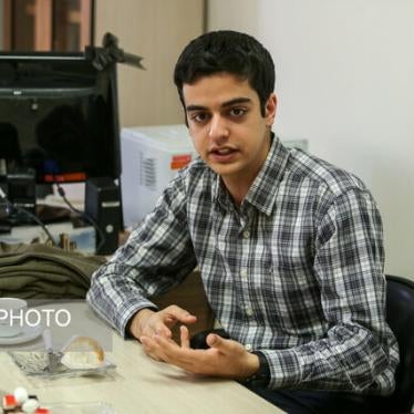 Ali Younesi during an interview with Iranian Student News Agency after winning a gold medal as a member of Iran’s national team during the 12th International Olympiad on Astronomy and Astrophysics.
