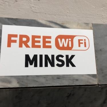 Free Wifi advertisement in the Minsk metro., August 2020.
