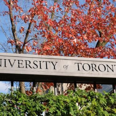 Signage at the University of Toronto.