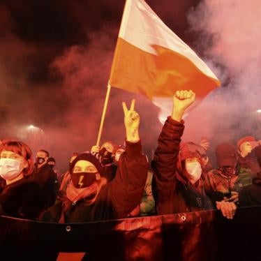 Poland protest AP