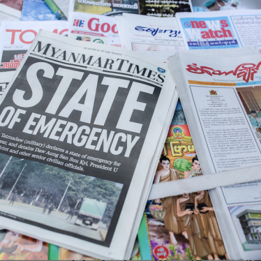 Myanmar Times newspaper with the headline 'State of Emergency' among other newspapers for sale are seen on display a day after the Myanmar's military detained the country's de facto leader Aung San Suu Kyi and the country's president in a coup. 